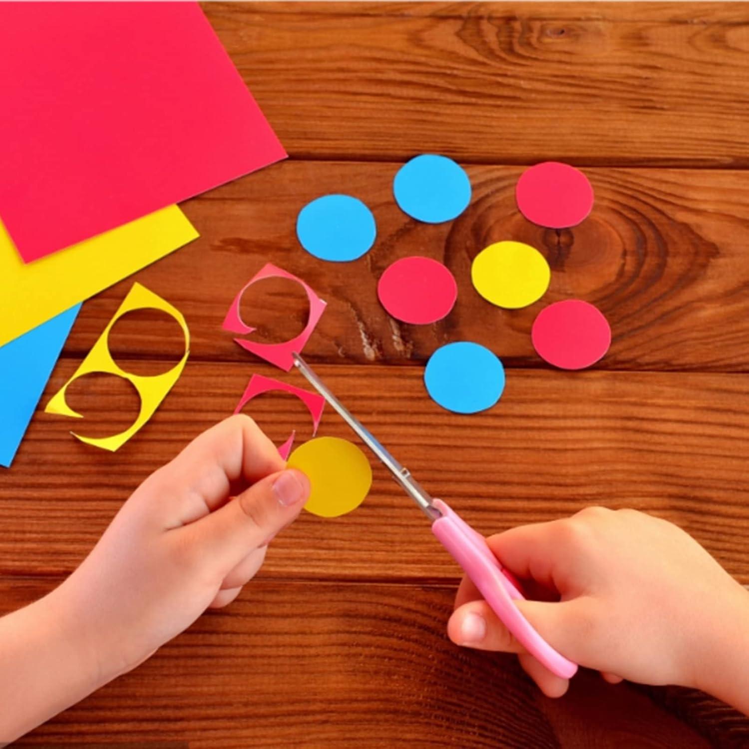 Tijeras para Niños SIXGOD Rosa 15 cm Punta Romana Seguras