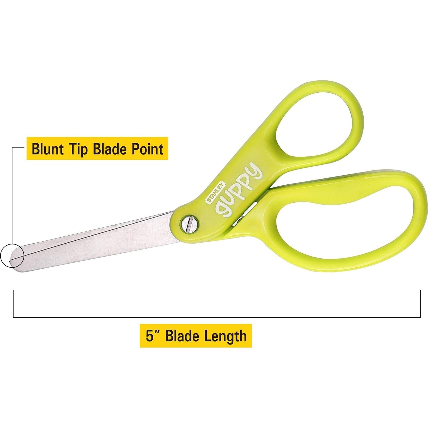 Tijeras para Niños Stanley 13.5 cm Punta Romo Paquete de 2