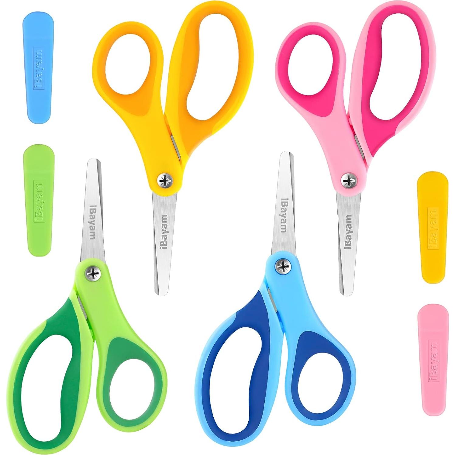 Tijeras para Niños iBayam 13.97 cm Punta Redonda 4 Piezas