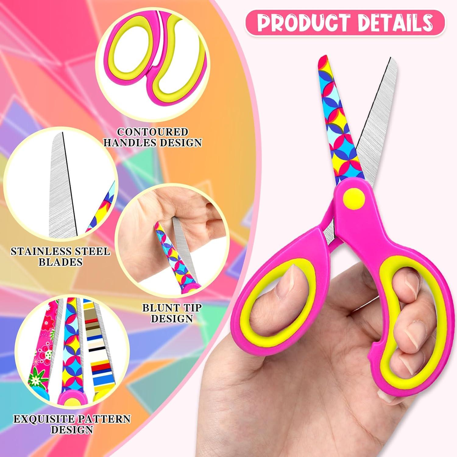 Tijeras de Seguridad para Niños LSGYPAQ - 3 Pack con Patrones