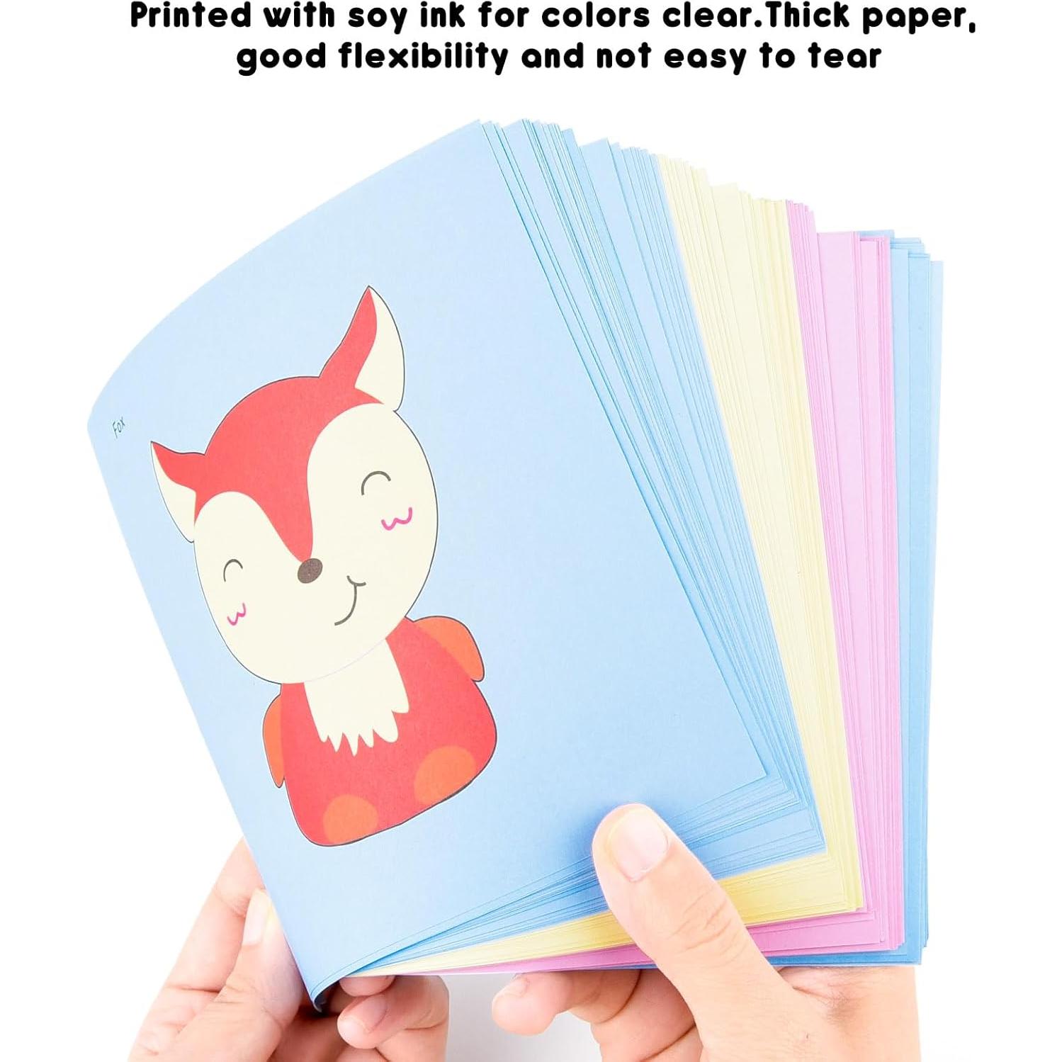 Tijeras de Seguridad ASTARON para Niños - Set 2 Piezas con 100 Recortes