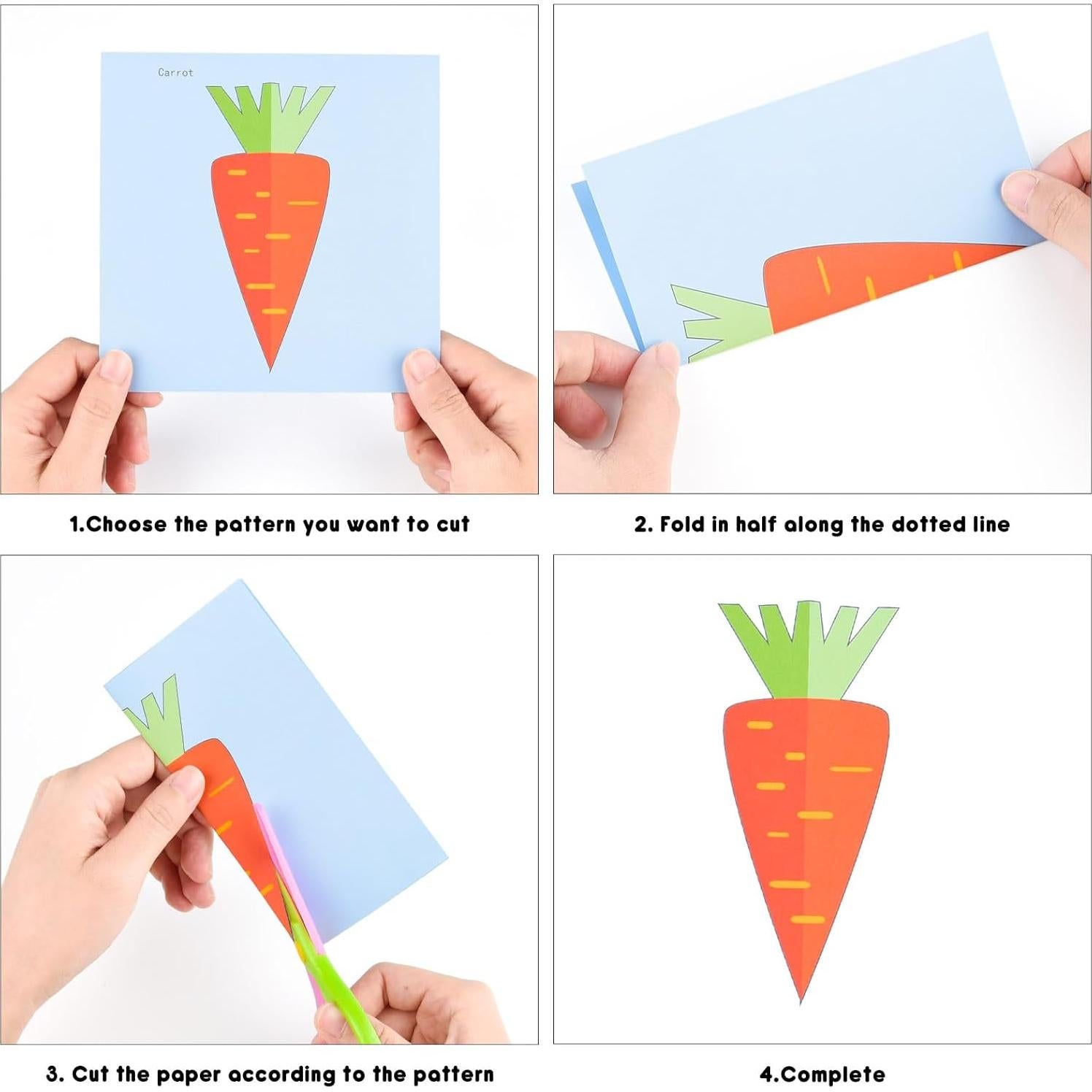 Tijeras de Seguridad ASTARON para Niños - Set 2 Piezas con 100 Recortes