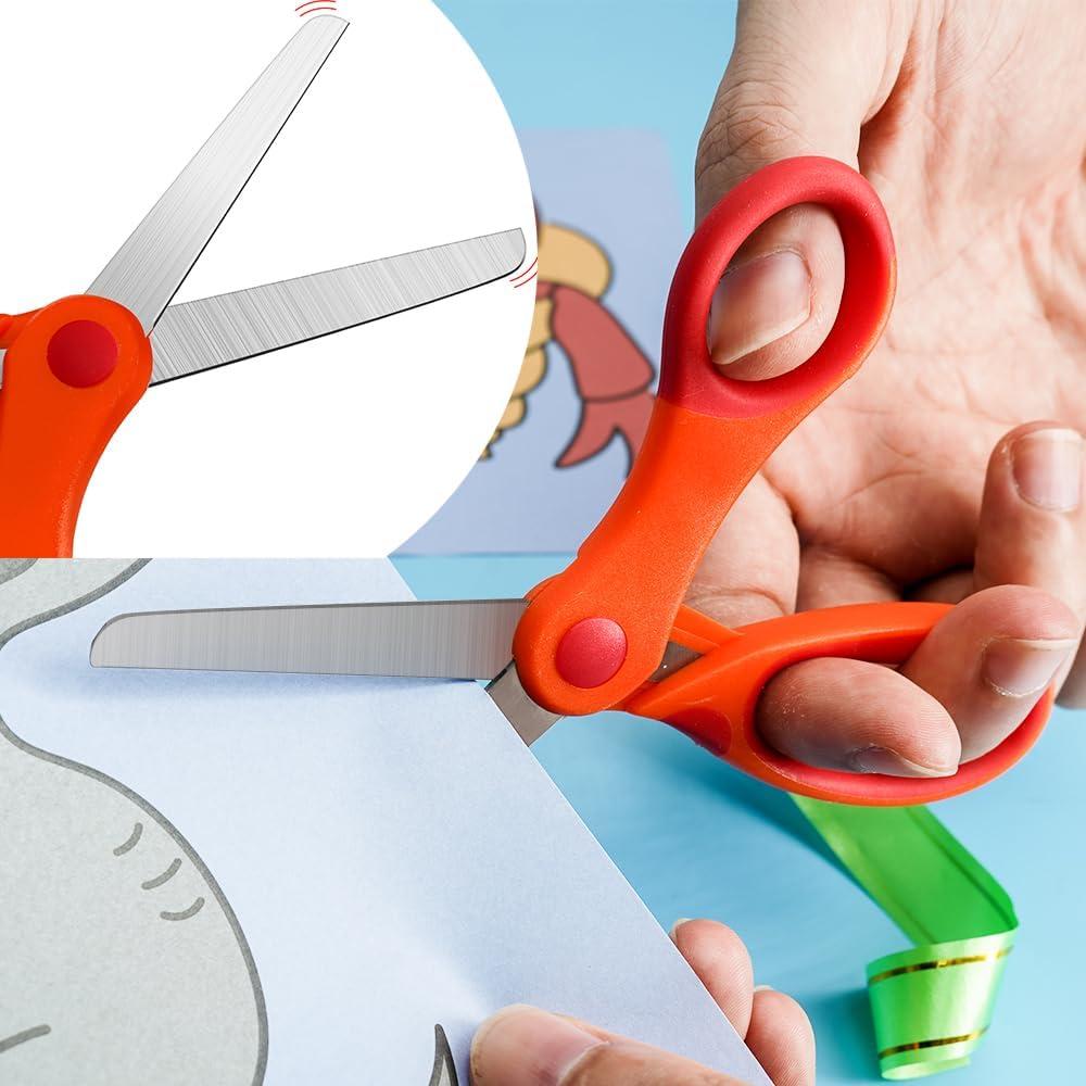 Tijeras para Niños CHNZAO 5.5" Acero Inoxidable Set de 4