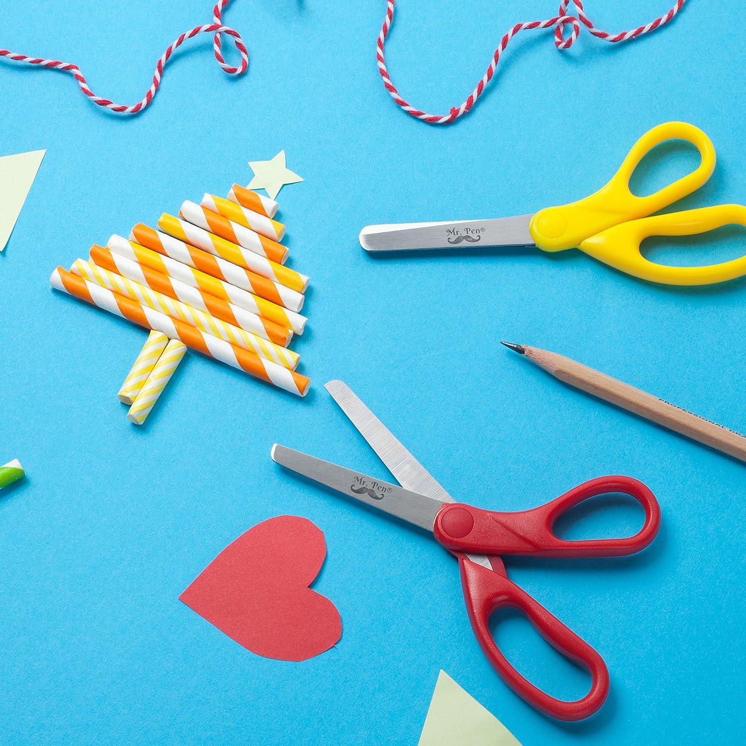 Tijeras para Niños Mr. Pen - Paquete de 6, 12.7 cm, Seguridad