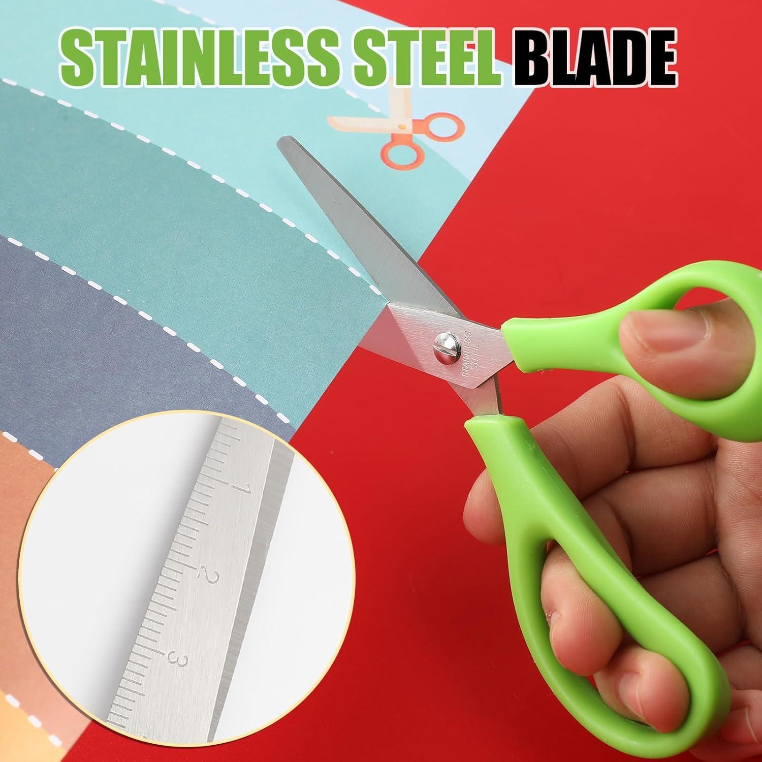 Tijeras de Punta Roma para Niños BURVAGY - Paquete de 24