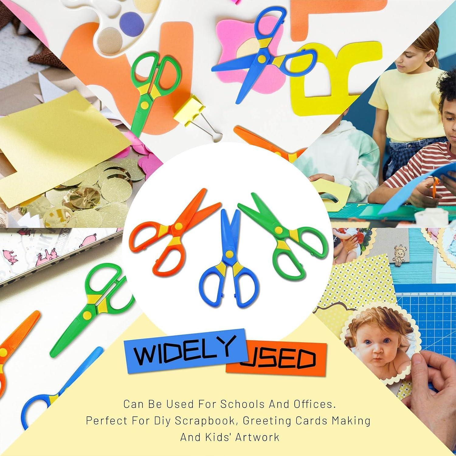 Juego de Tijeras de Seguridad para Niños JIALEEY - 3 Piezas Multicolores