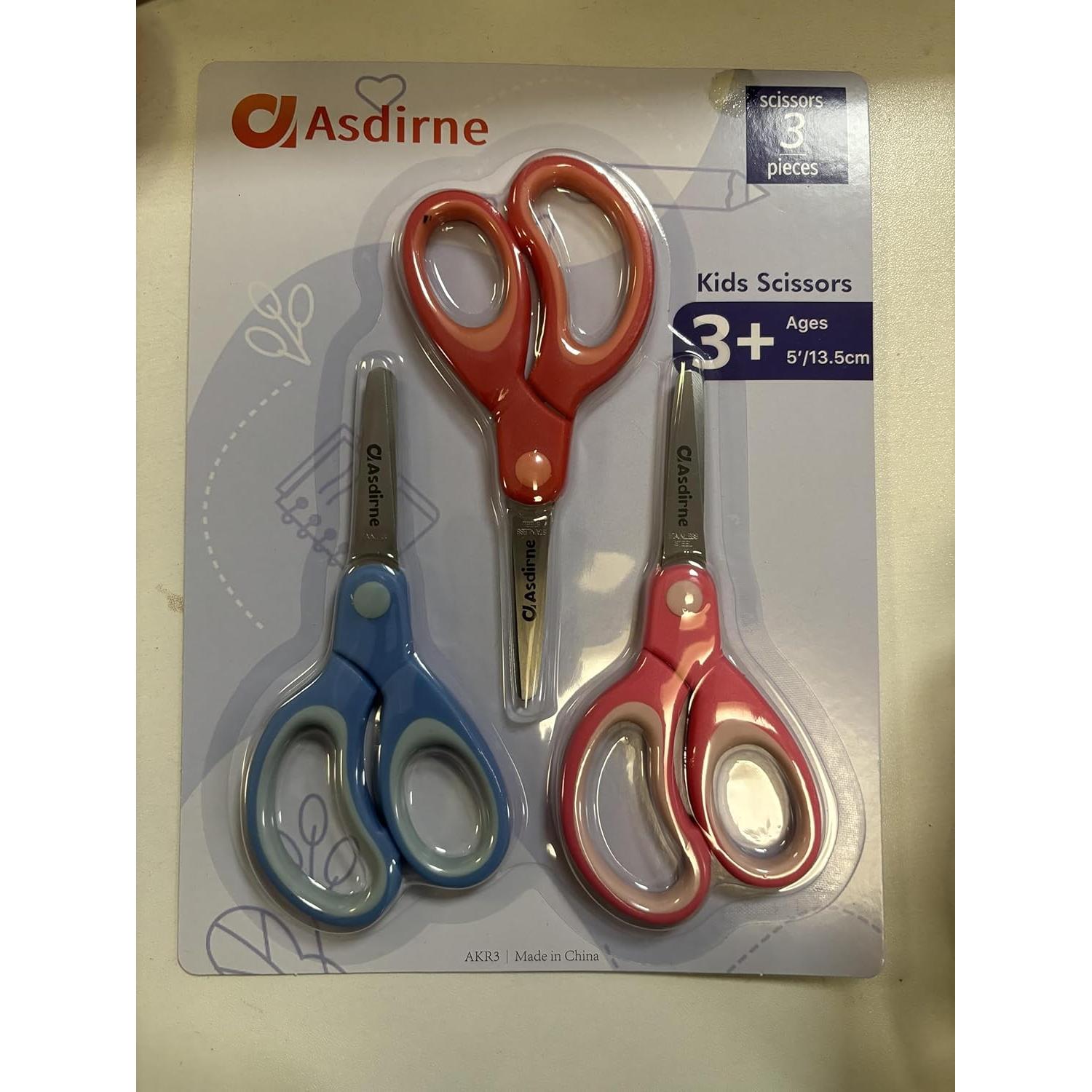 Tijeras de Seguridad para Niños Asdirne 13.5cm 3 Piezas