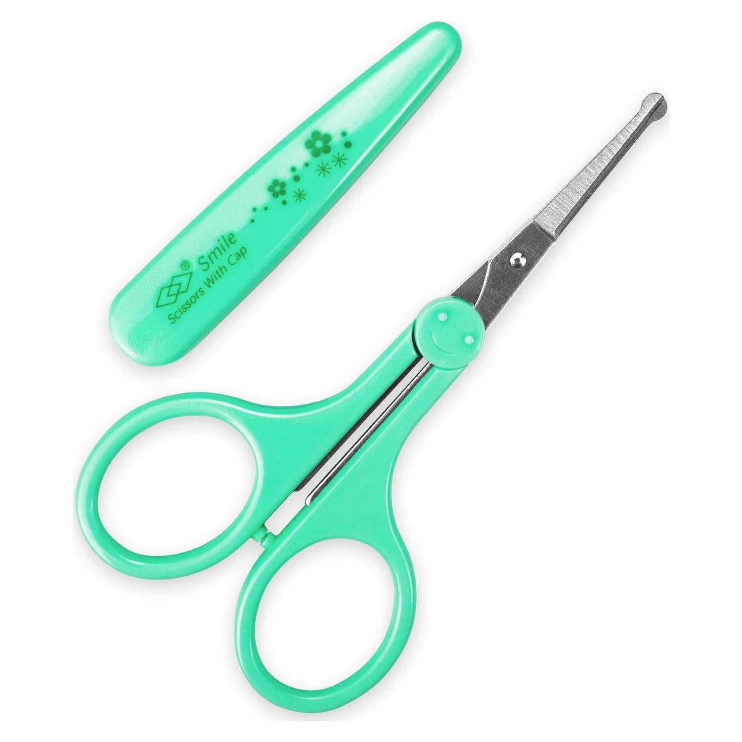 Tijeras de Cuidado Personal Humbee - Borde de Seguridad Verde