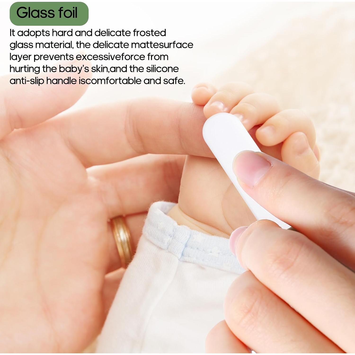 Set de Cuidado 4-en-1 ECROLYN para Bebés - Tijeras, Lima y Pinzas