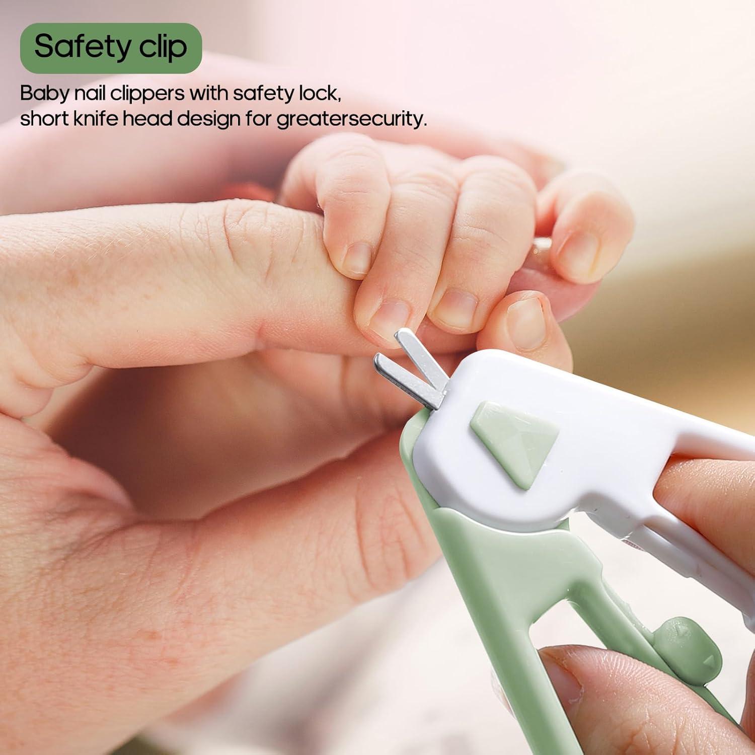 Set de Cuidado 4-en-1 ECROLYN para Bebés - Tijeras, Lima y Pinzas