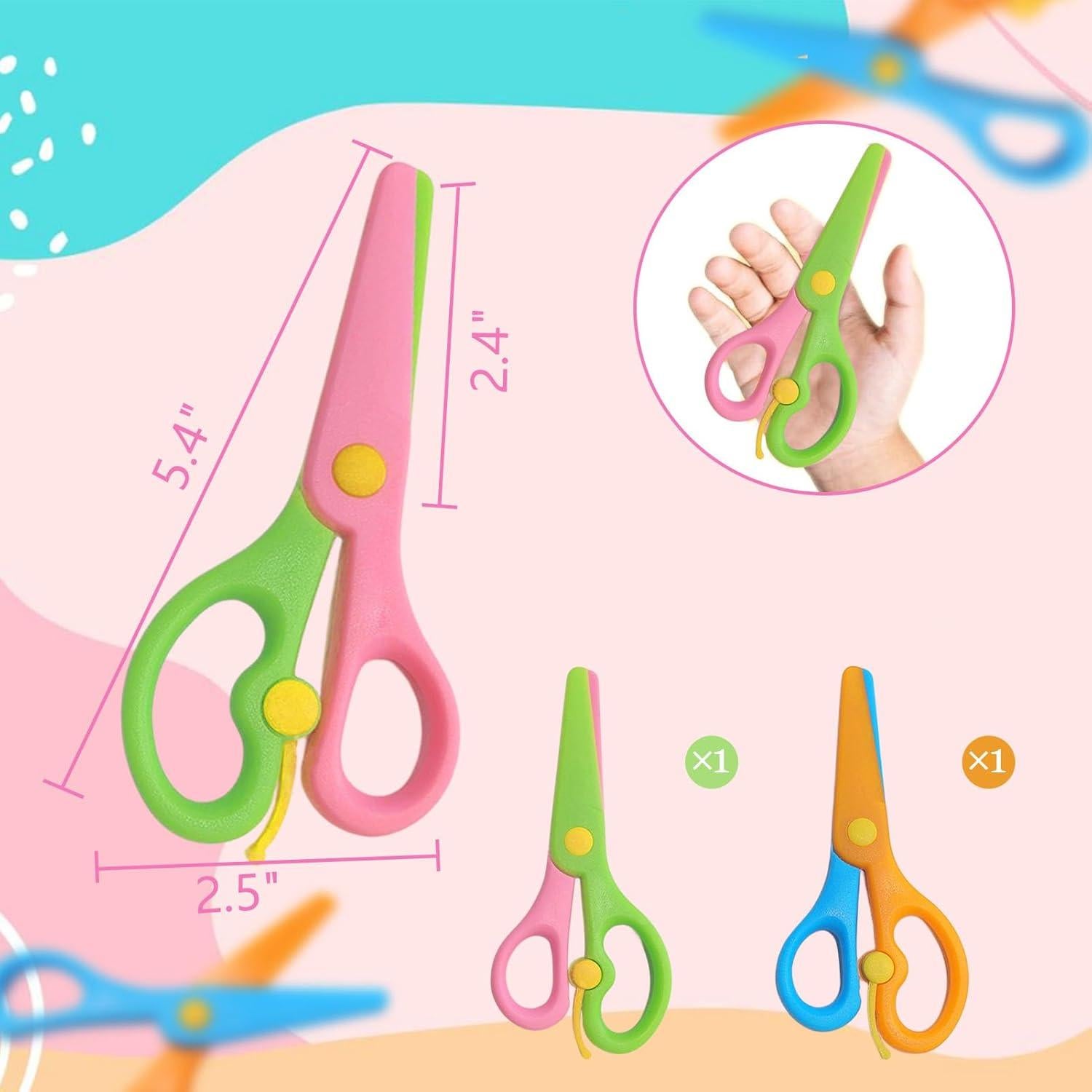 Tijeras de Entrenamiento WWZJ para Niños Multicolor 13.5 cm