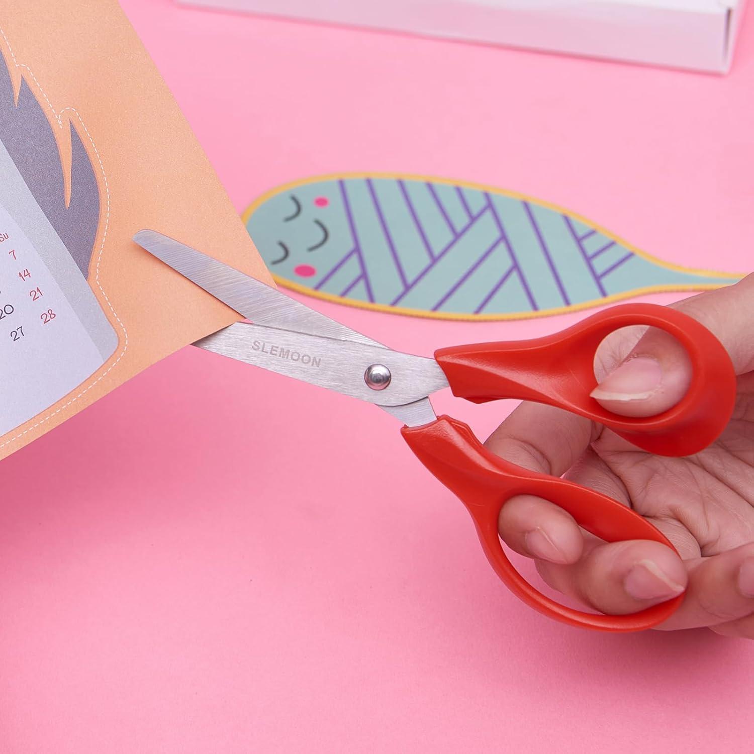 Tijeras para Niños SLEMOON 13.97 cm con Punta Redondeada - 3 Pcs