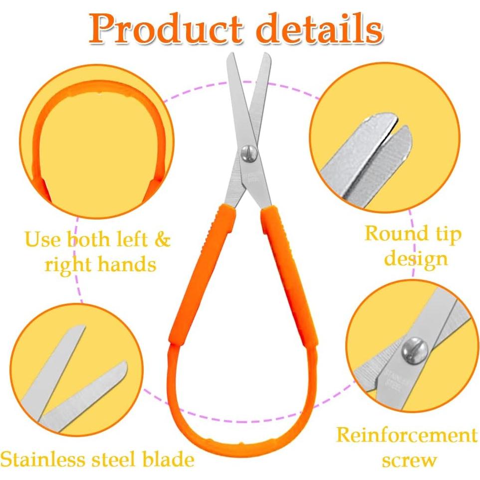 Set de 6 Tijeras de Bucle Szsrcywd para Niños 13.97 cm