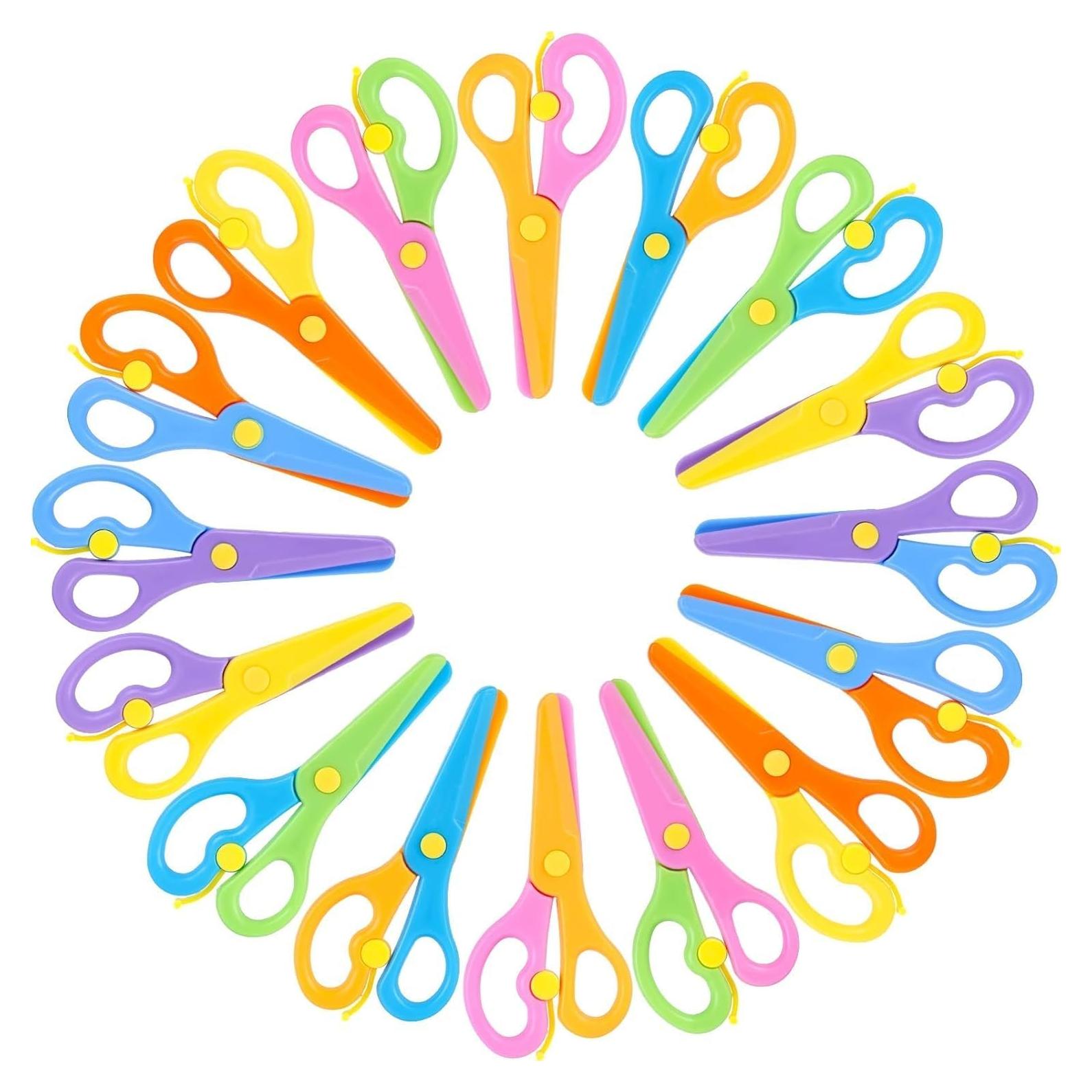 Tijeras de Seguridad LOVESTOWN para Niños - 16 PCS, 6.1x13.5 cm