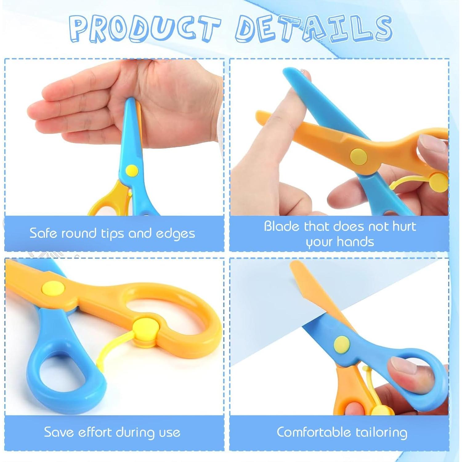 Tijeras de Seguridad LOVESTOWN para Niños - 16 PCS, 6.1x13.5 cm