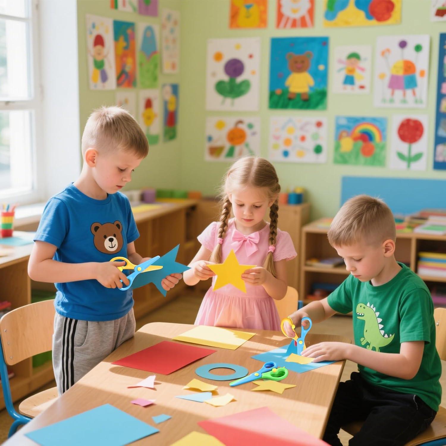 Tijeras de Seguridad LOVESTOWN para Niños - 16 PCS, 6.1x13.5 cm