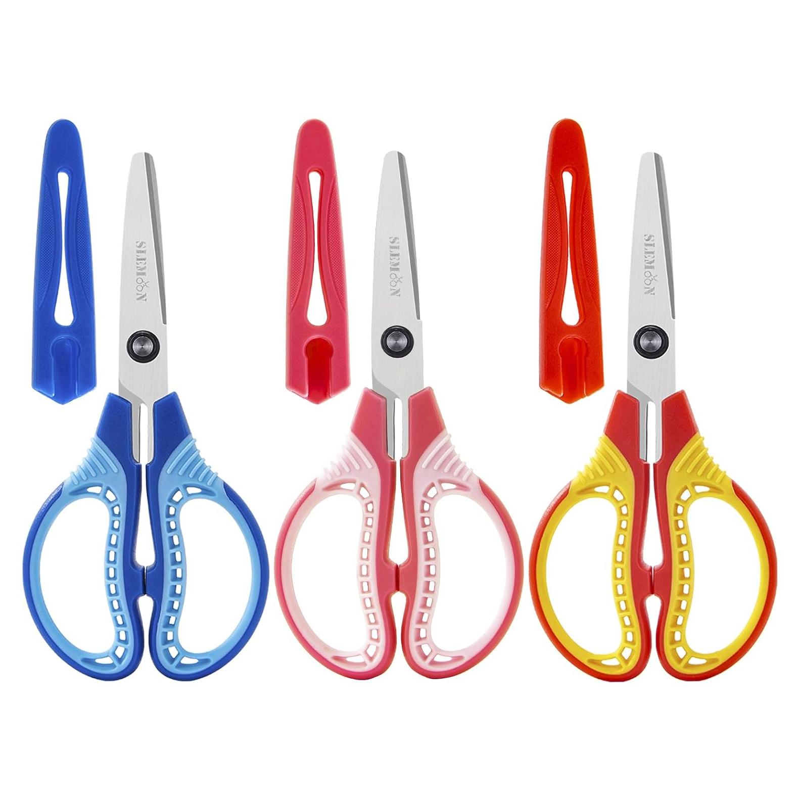 Tijeras de Seguridad SLEMOON para Niños 15 cm - Paquete de 3