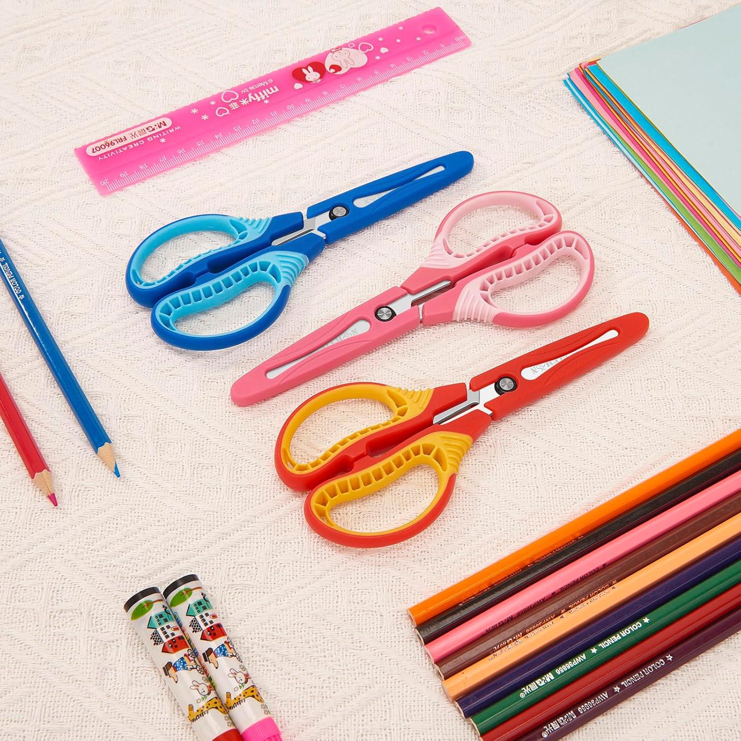 Tijeras de Seguridad SLEMOON para Niños 15 cm - Paquete de 3