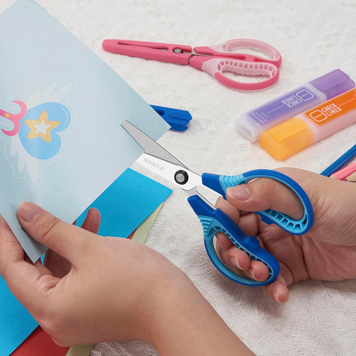 Tijeras de Seguridad SLEMOON para Niños 15 cm - Paquete de 3