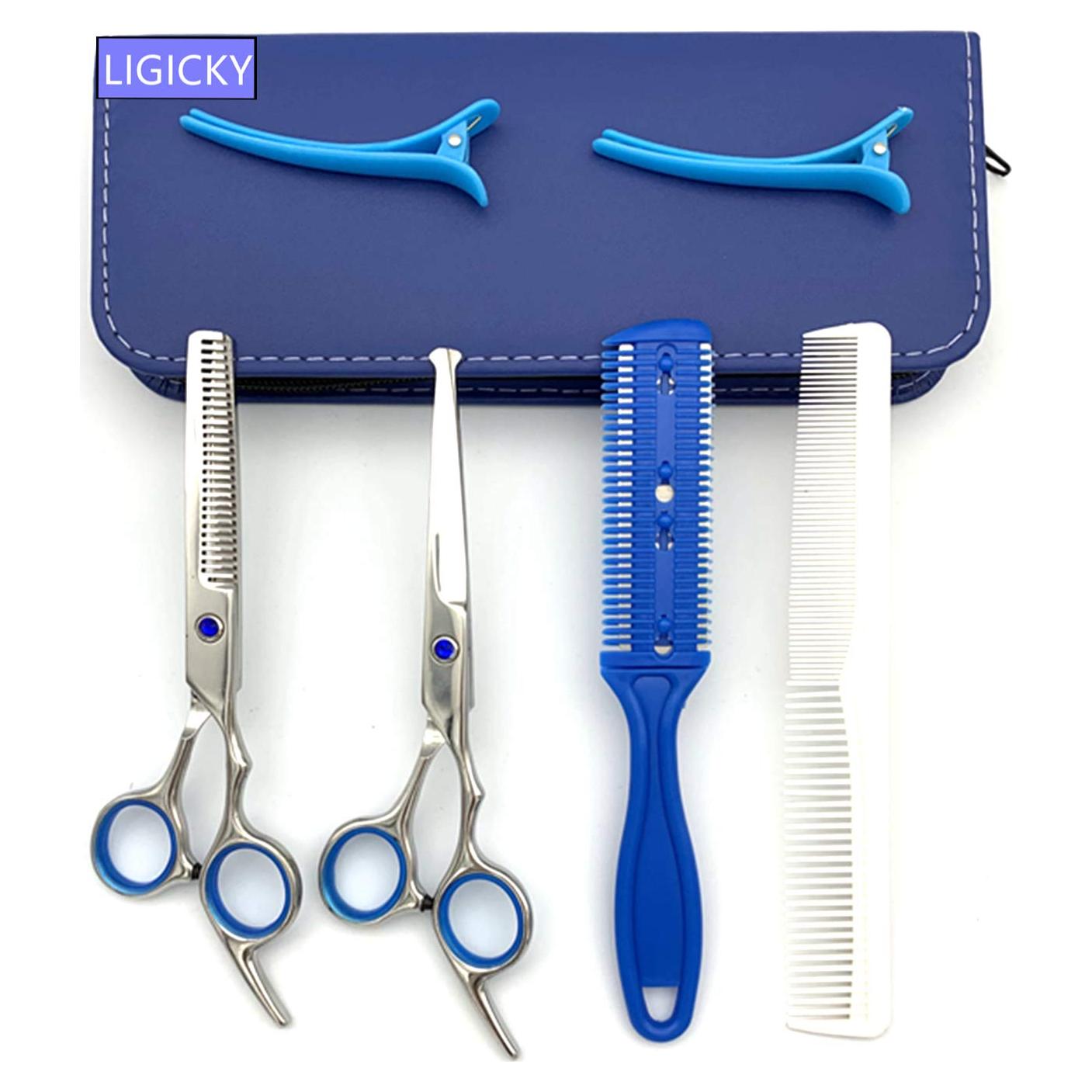 Conjunto de Tijeras para Cortar Cabello LIGICKY Bebés 6"