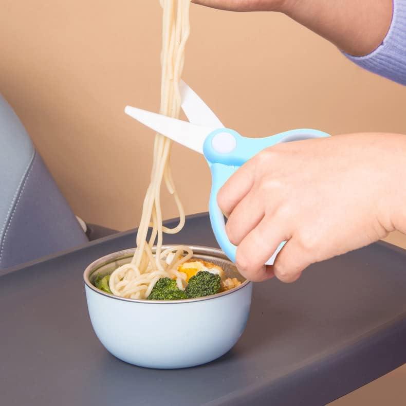 Tijeras de Comida para Bebés Kare & Kind - Cerámica Azul