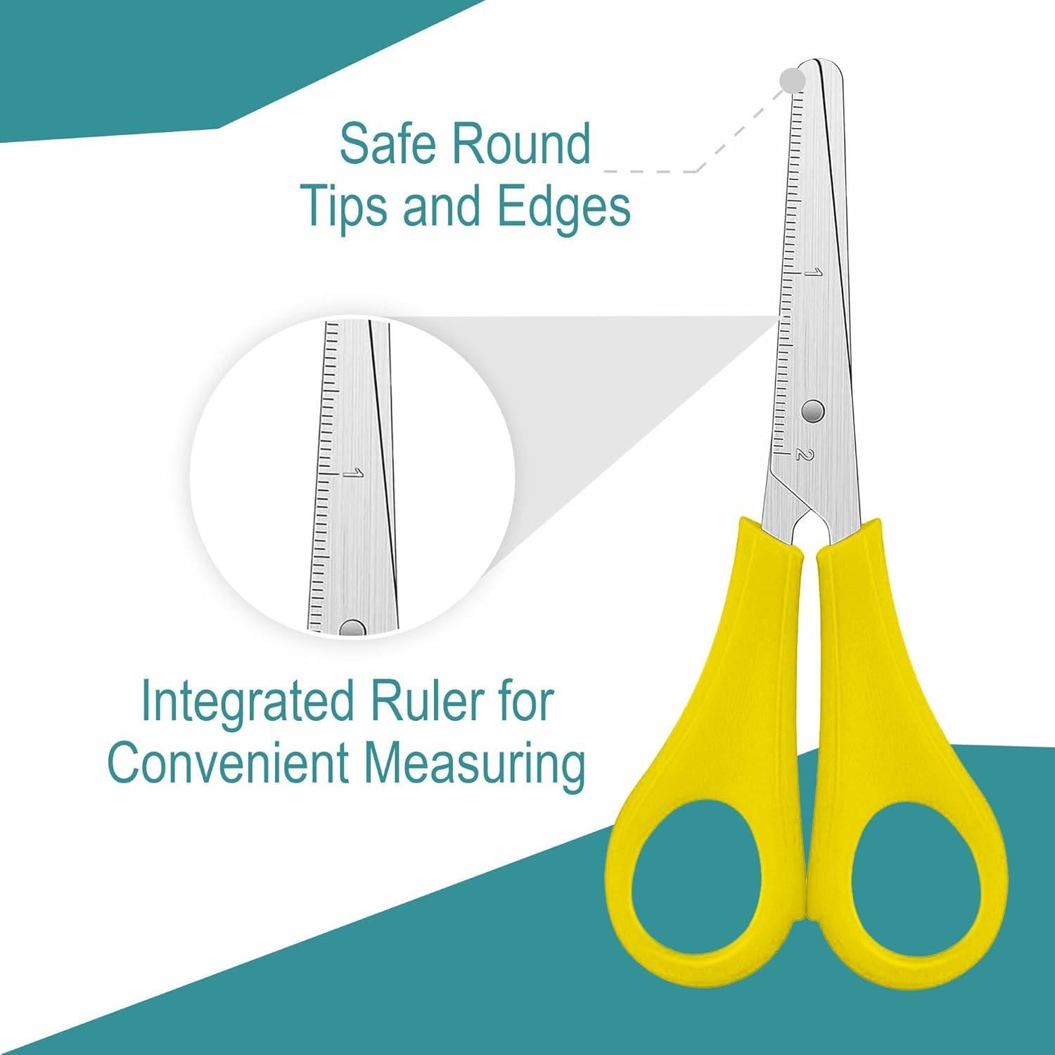 Tijeras para Niños 12.7 cm Papelería Definitiva Paquete de 4