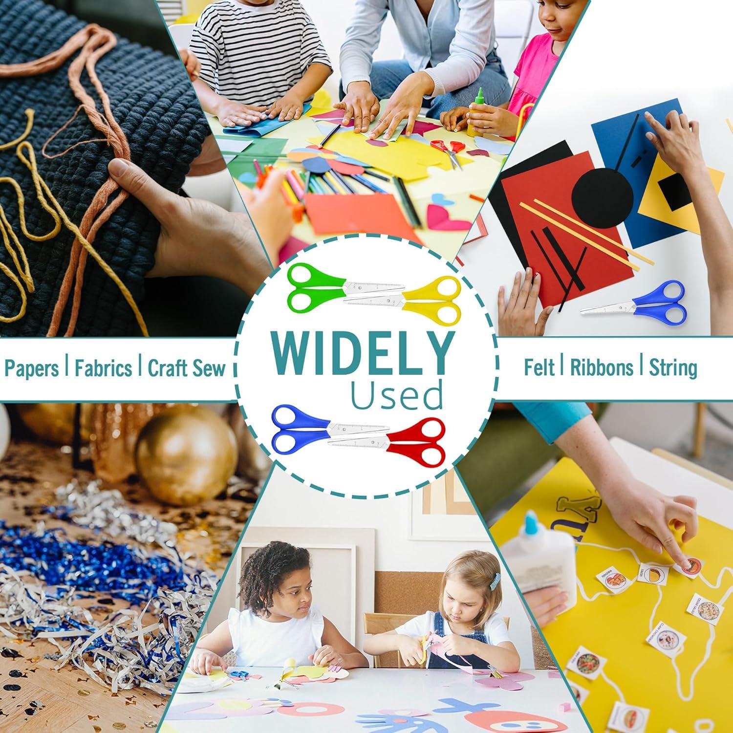 Tijeras para Niños 12.7 cm Papelería Definitiva Paquete de 4