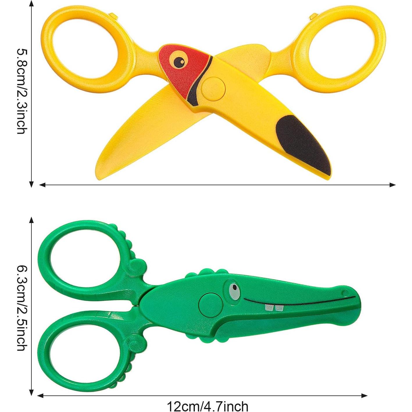 Tijeras de Seguridad para Niños Gejoy 3 Pcs Punta Redonda