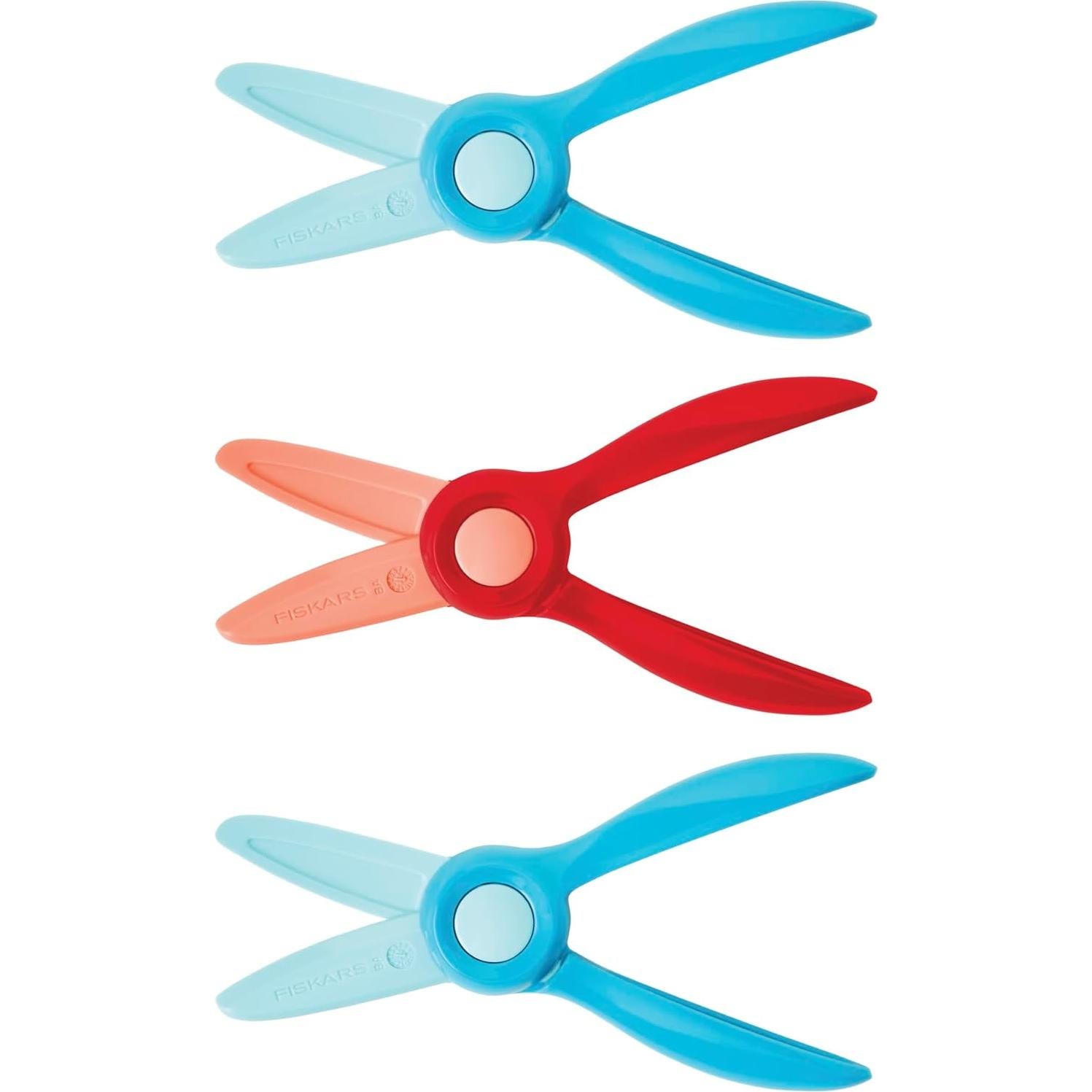 Tijeras Fiskars para Niños 2 Años+ Paquete de 3 Seguridad