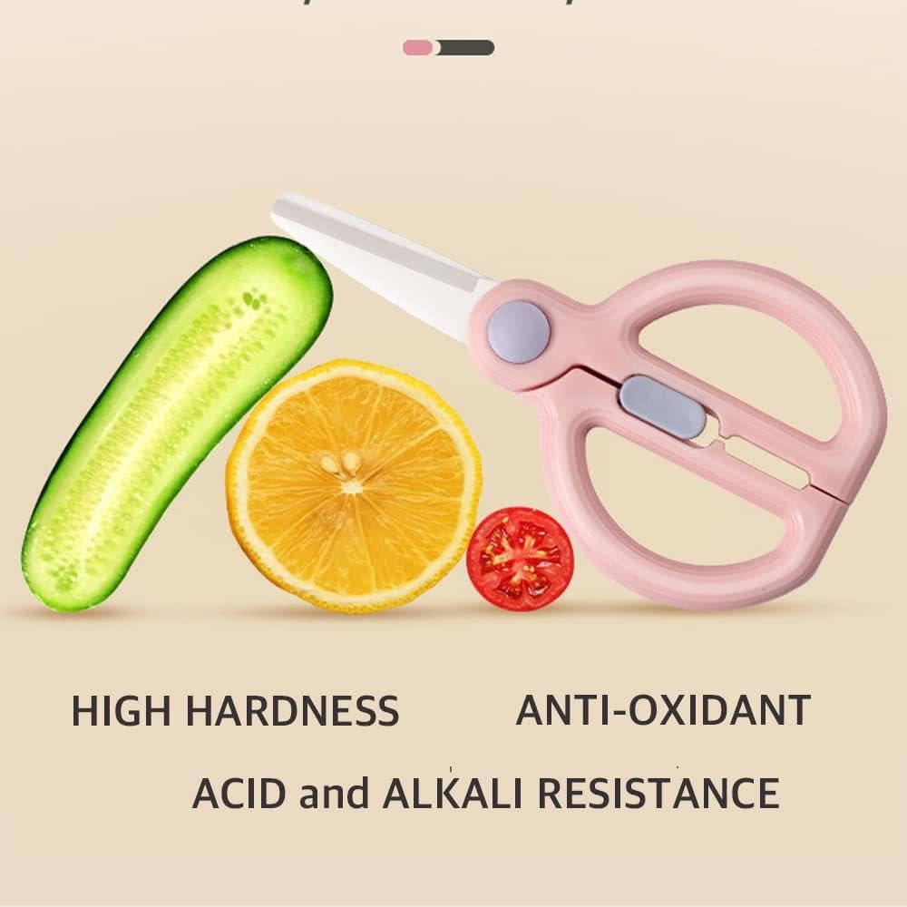 Tijeras de Cerámica DAMPEN para Bebés - Cortador Seguro Verde