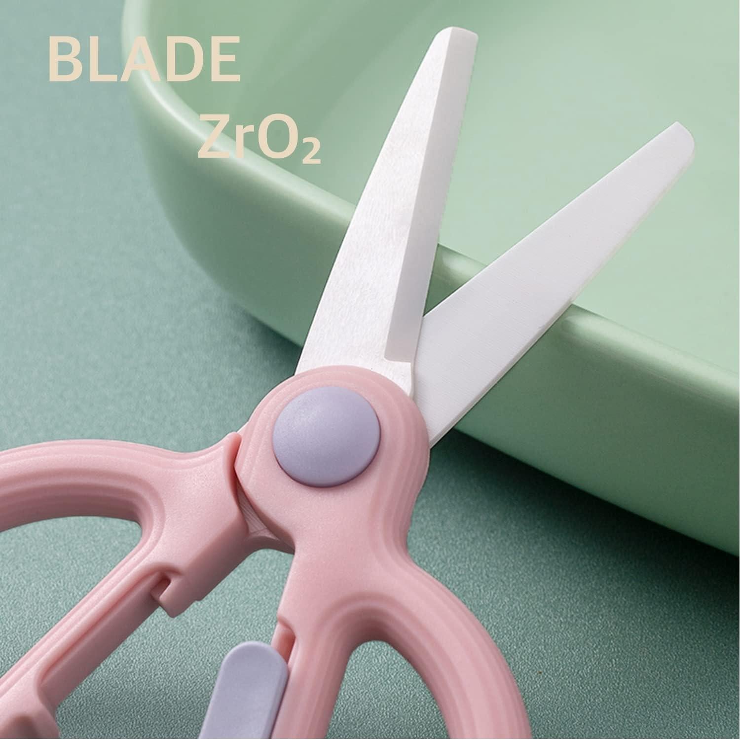 Tijeras de Cerámica DAMPEN para Bebés - Cortador Seguro Verde