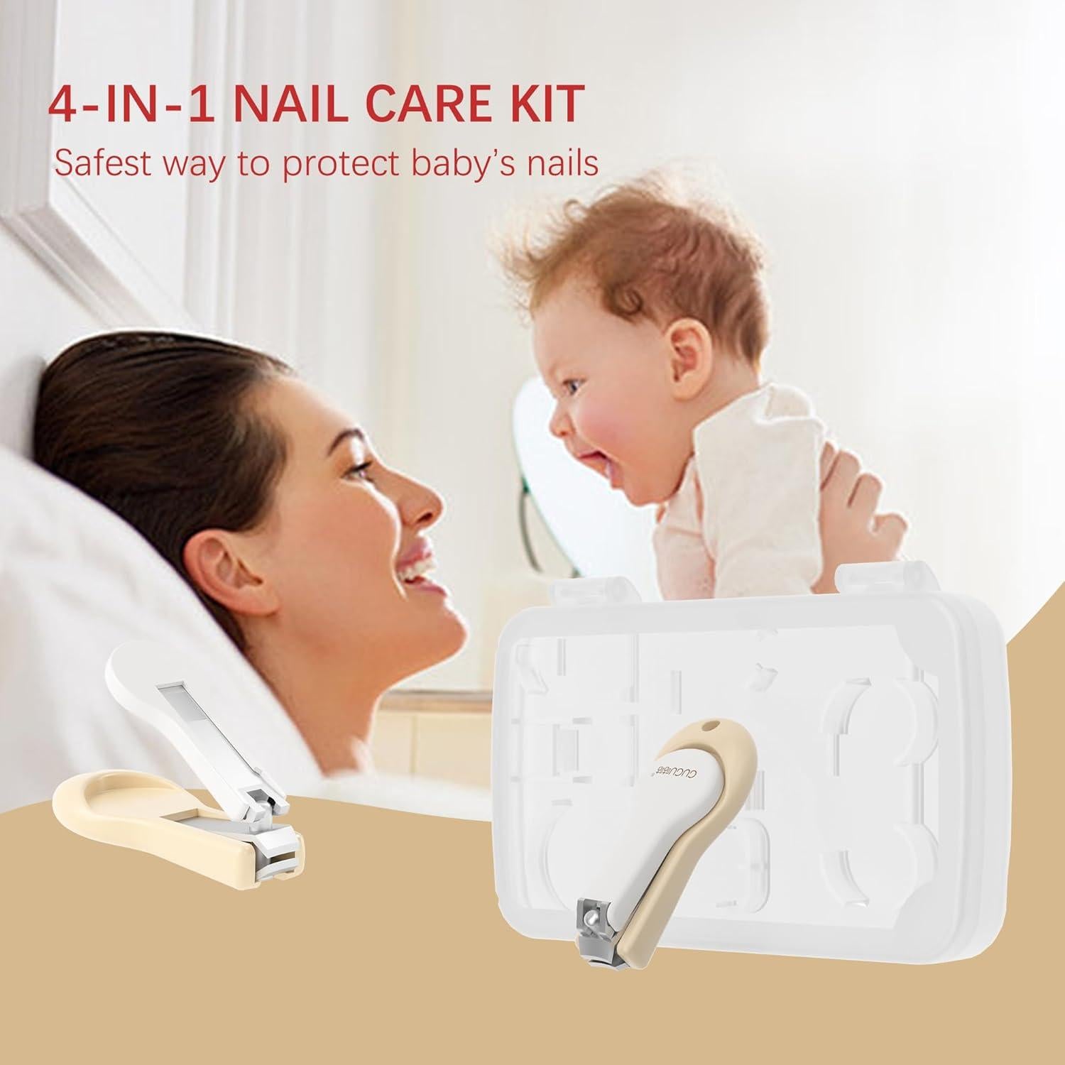 Kit de Cuidado de Uñas para Bebés Dec Mocare 4 Piezas