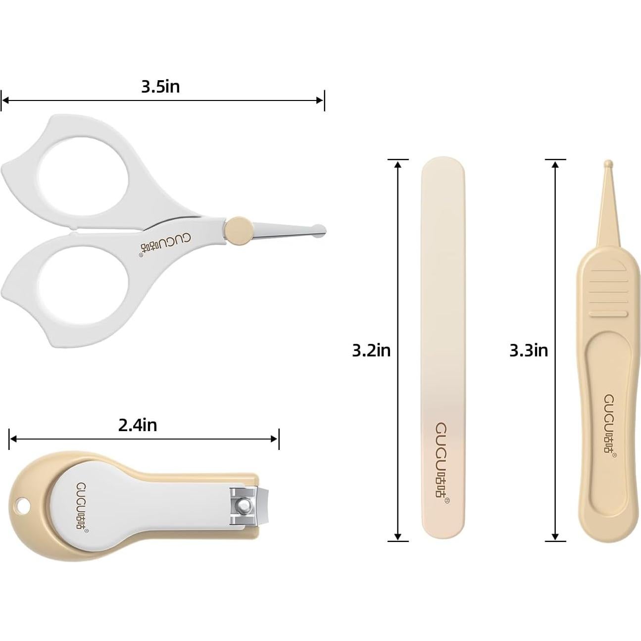 Kit de Cuidado de Uñas para Bebés Dec Mocare 4 Piezas