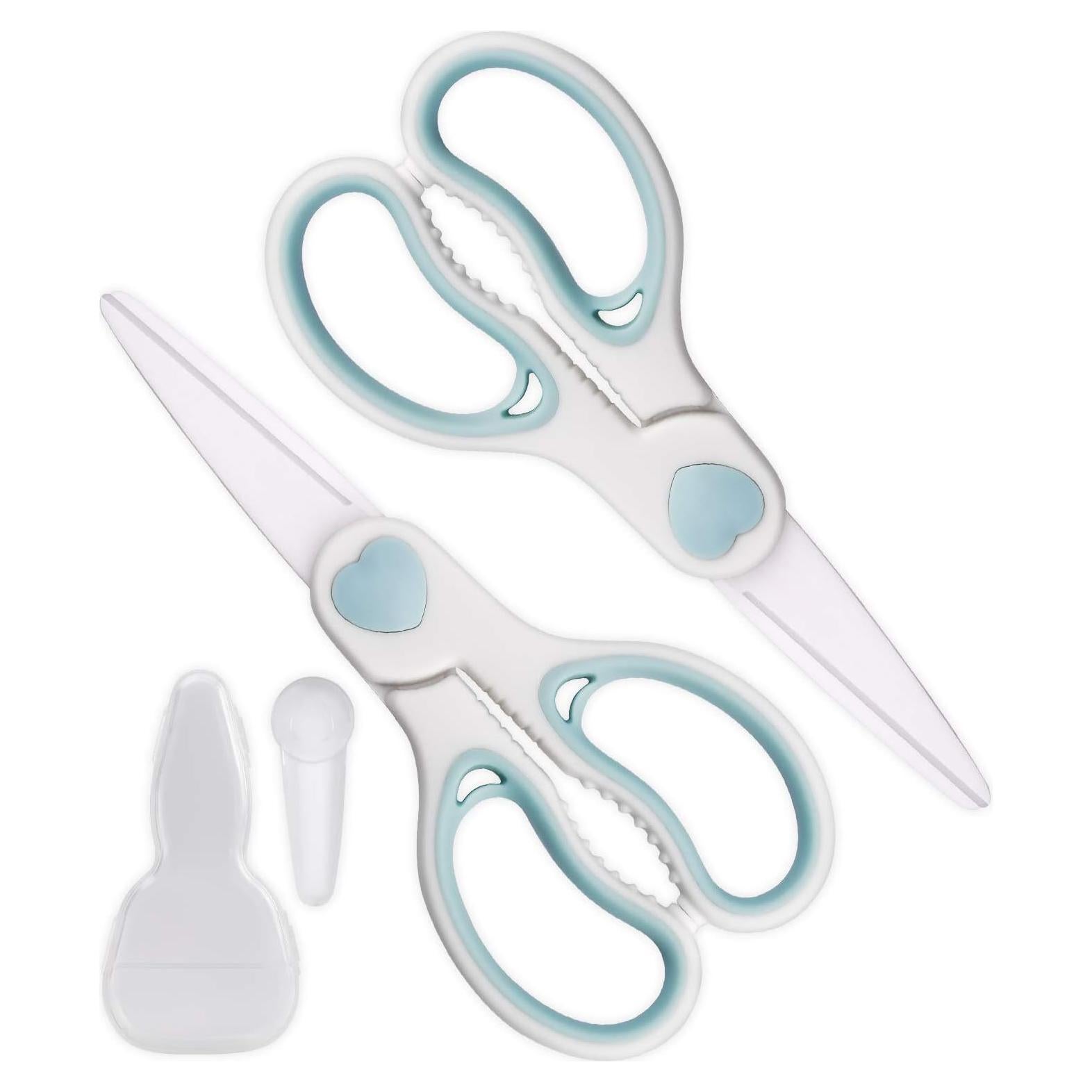 Tijeras de Cerámica para Comida de Bebé WELLSTAR - 2 Piezas