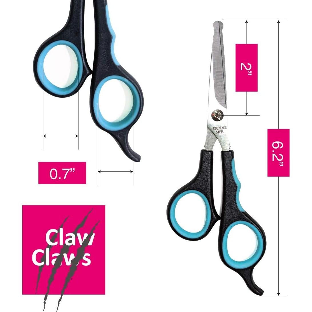 Tijeras de Aseo para Mascotas Claw Claws 15 cm Punta Redonda