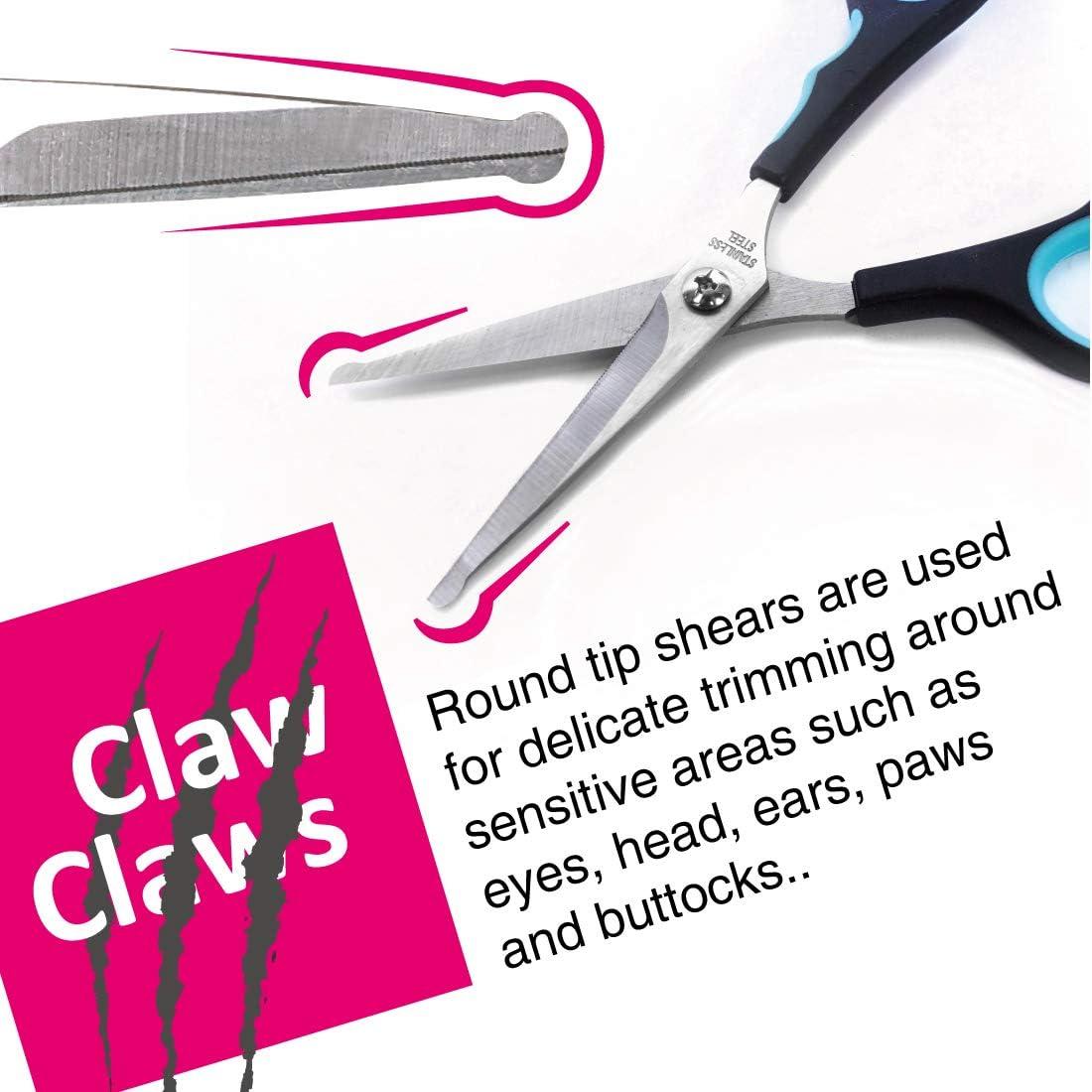 Tijeras de Aseo para Mascotas Claw Claws 15 cm Punta Redonda