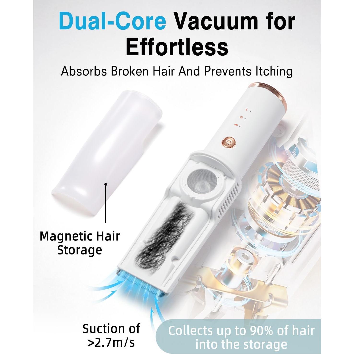 Cortadora de Cabello para Bebés JFHID Ultra Silenciosa con Aspiradora