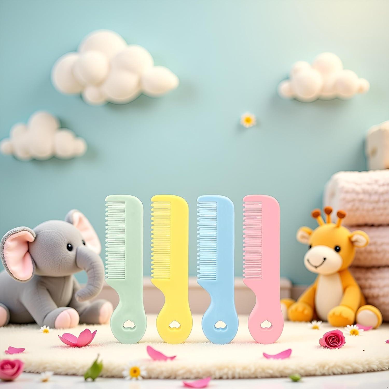 Paquete de 4 Peines para Bebés Cauaoa - Cuidado Suave