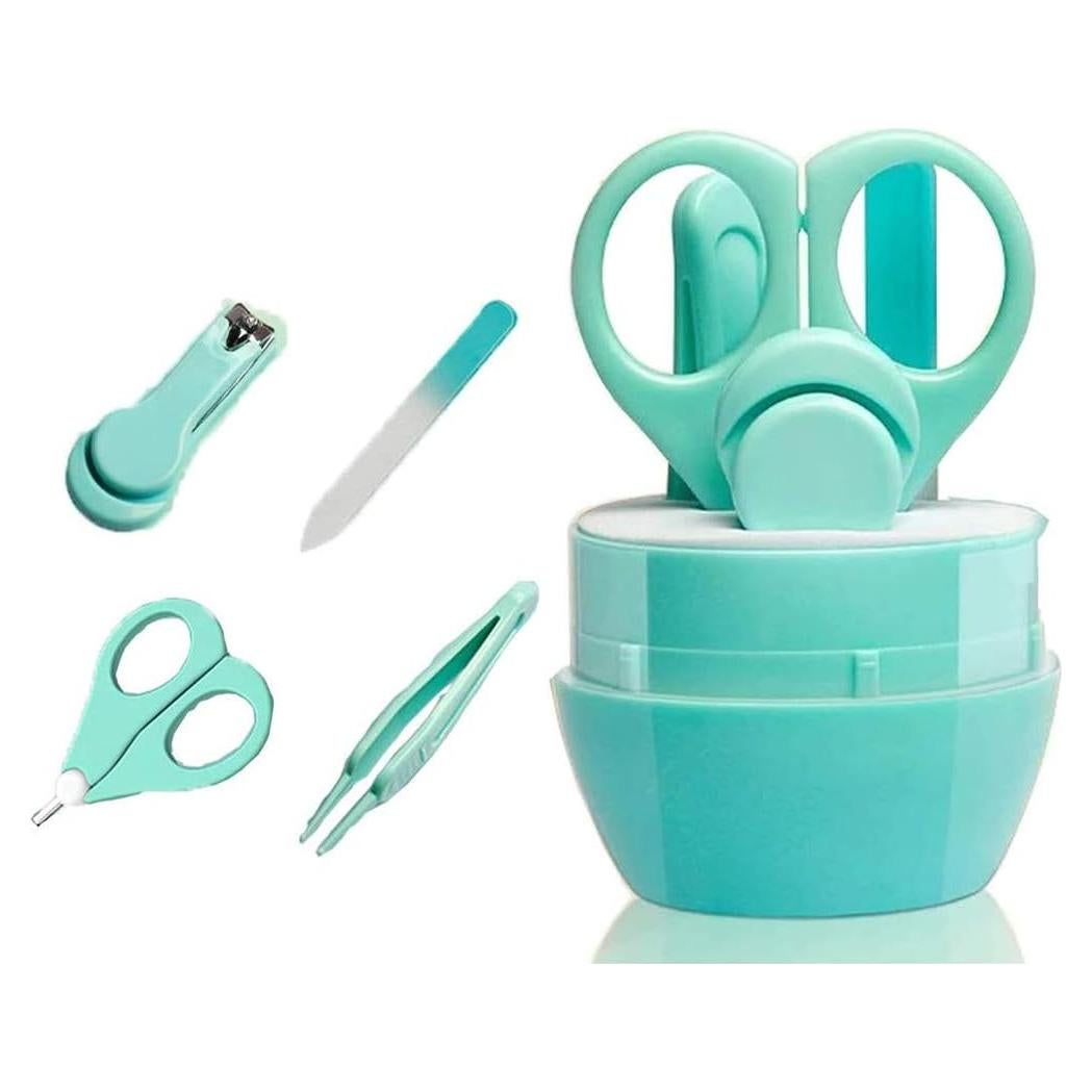 Kit de Cuidado de Uñas para Bebés Emoly 4 en 1 Acero Inoxidable