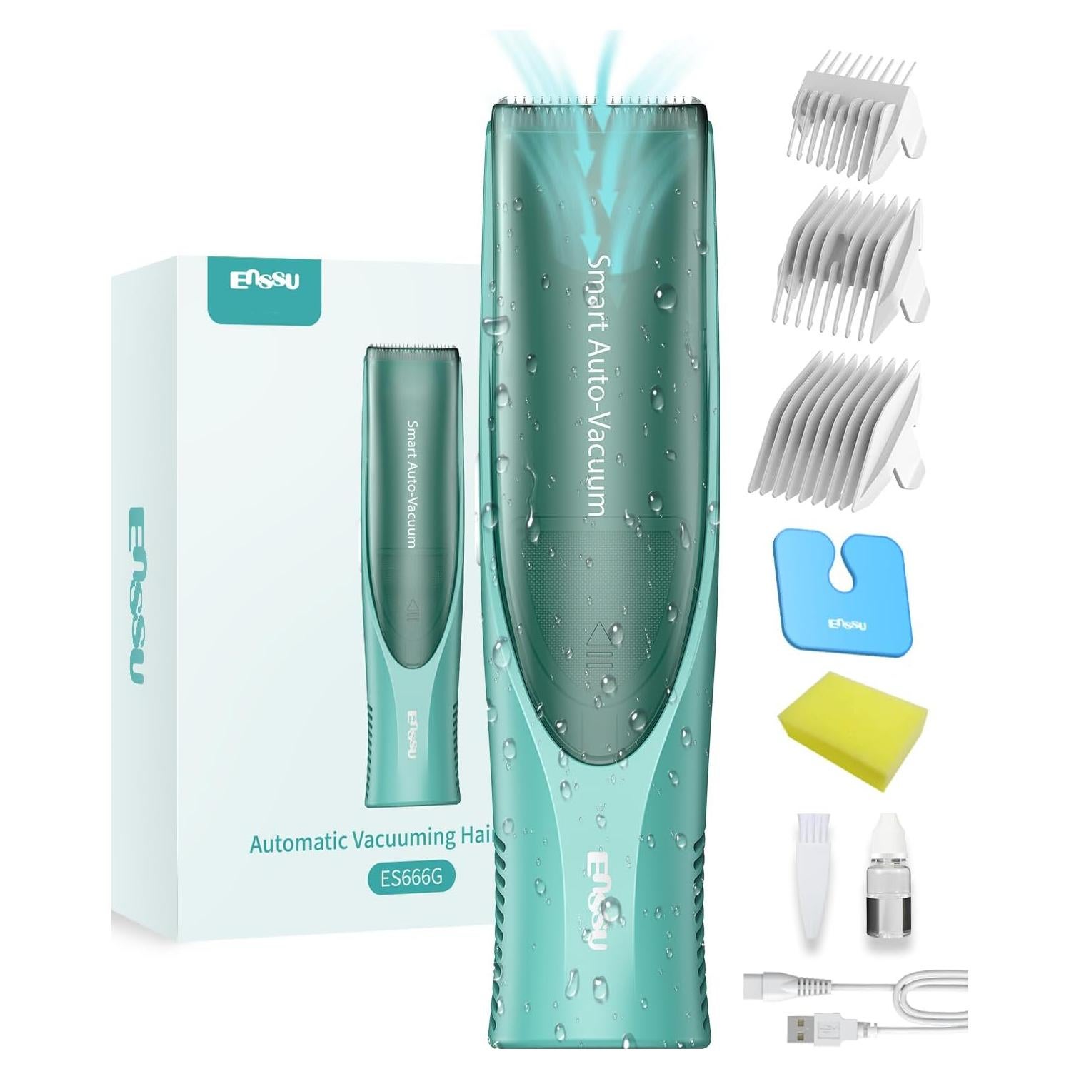 Cortadora de Cabello Inalámbrica ENSSU para Bebés con Vacío