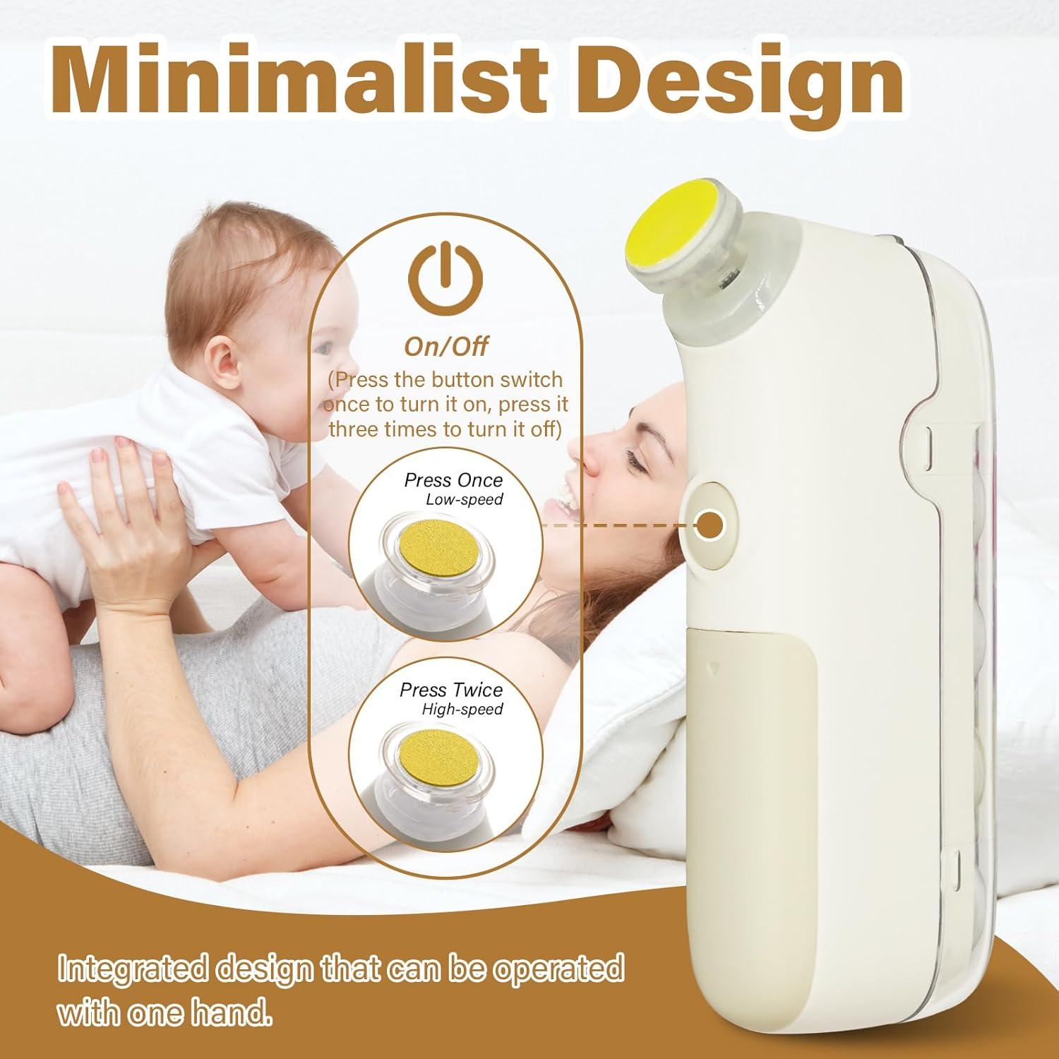 Cortador de Uñas Eléctrico Kimitimi 5 en 1 para Bebés y Adultos