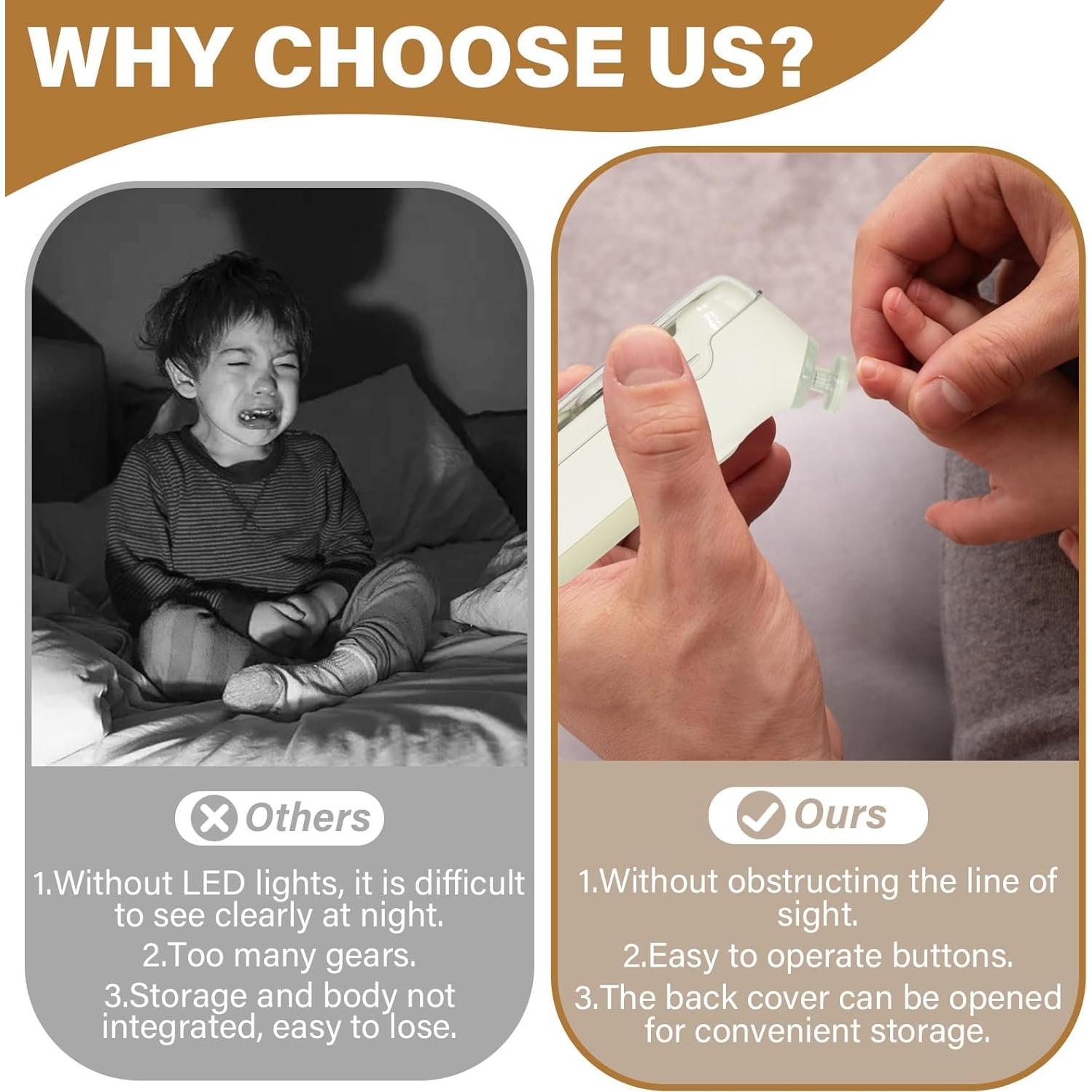 Cortador de Uñas Eléctrico Kimitimi 5 en 1 para Bebés y Adultos