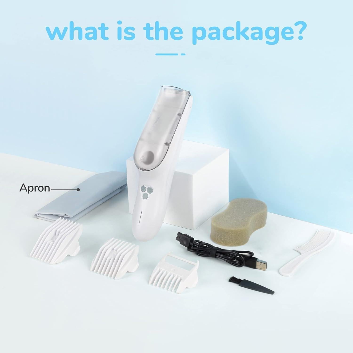 Cortapelos Inalámbrico FERRISA para Bebés con Aspiradora