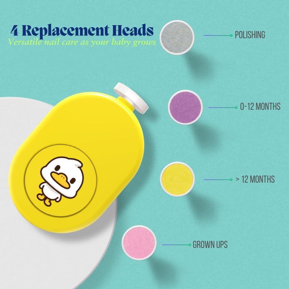 Lijadora de Uñas Eléctrica LUFFCABO Amarillo con Almohadillas