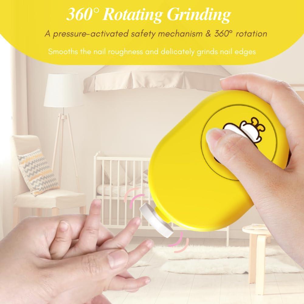 Lijadora de Uñas Eléctrica LUFFCABO Amarillo con Almohadillas