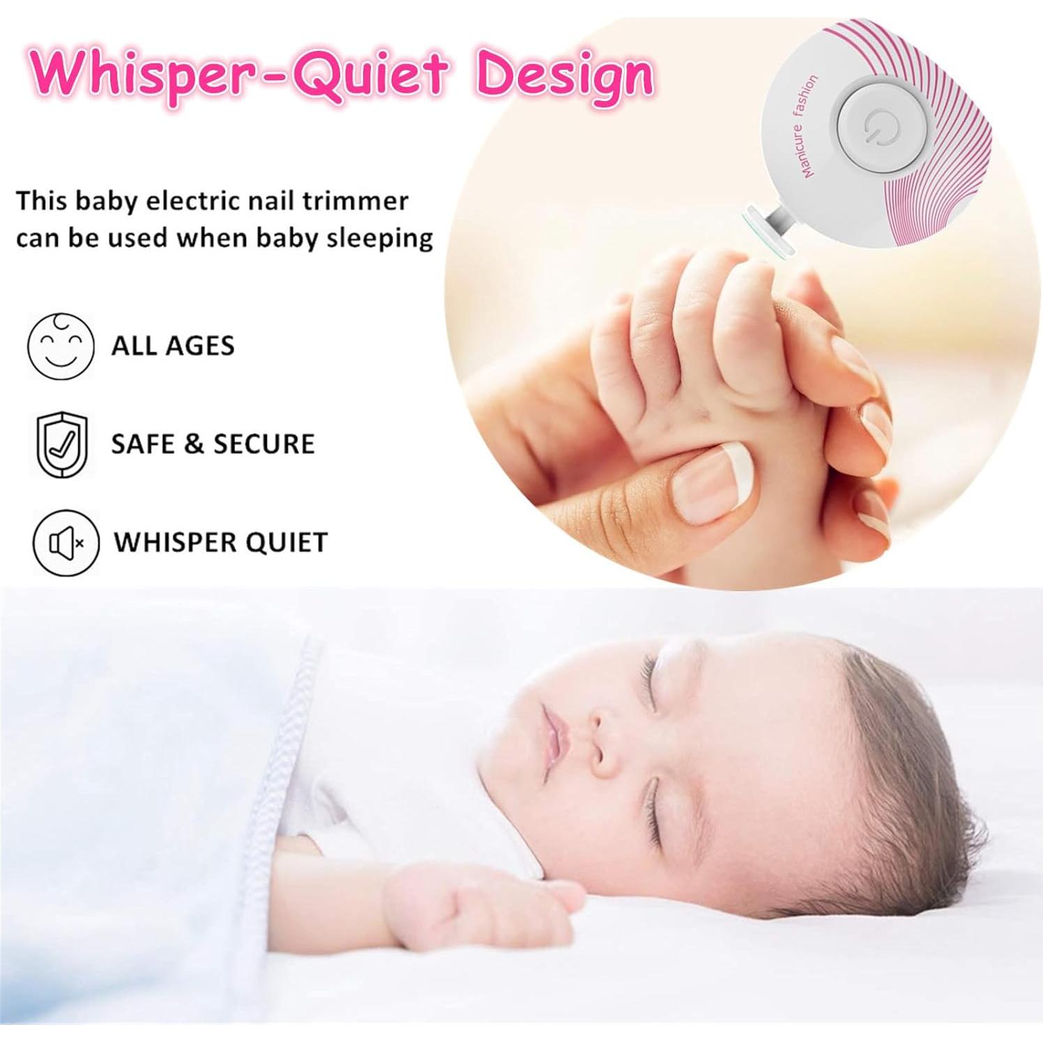 Cortador de Uñas Eléctrico LETUENMI con 6 Cabezas para Bebés y Adultos