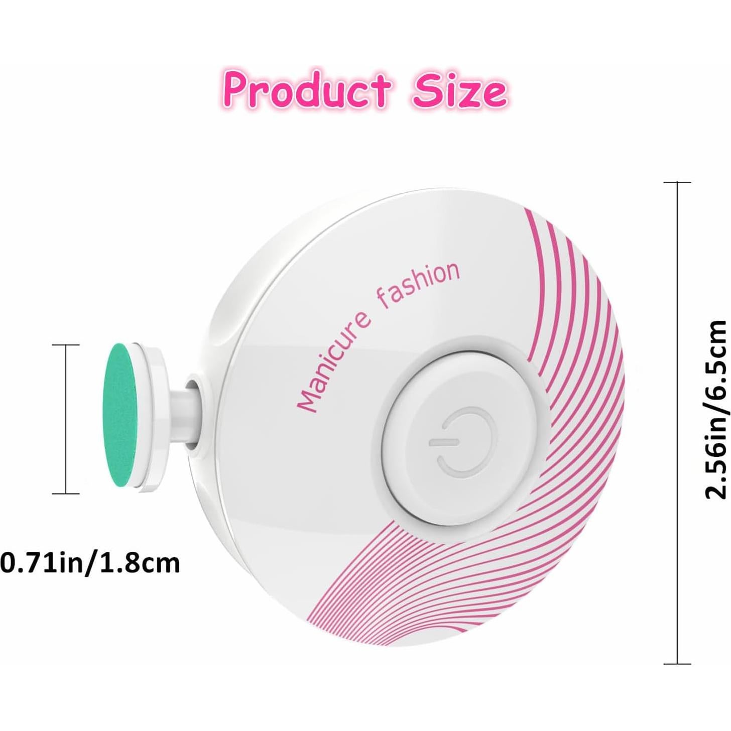 Cortador de Uñas Eléctrico LETUENMI con 6 Cabezas para Bebés y Adultos