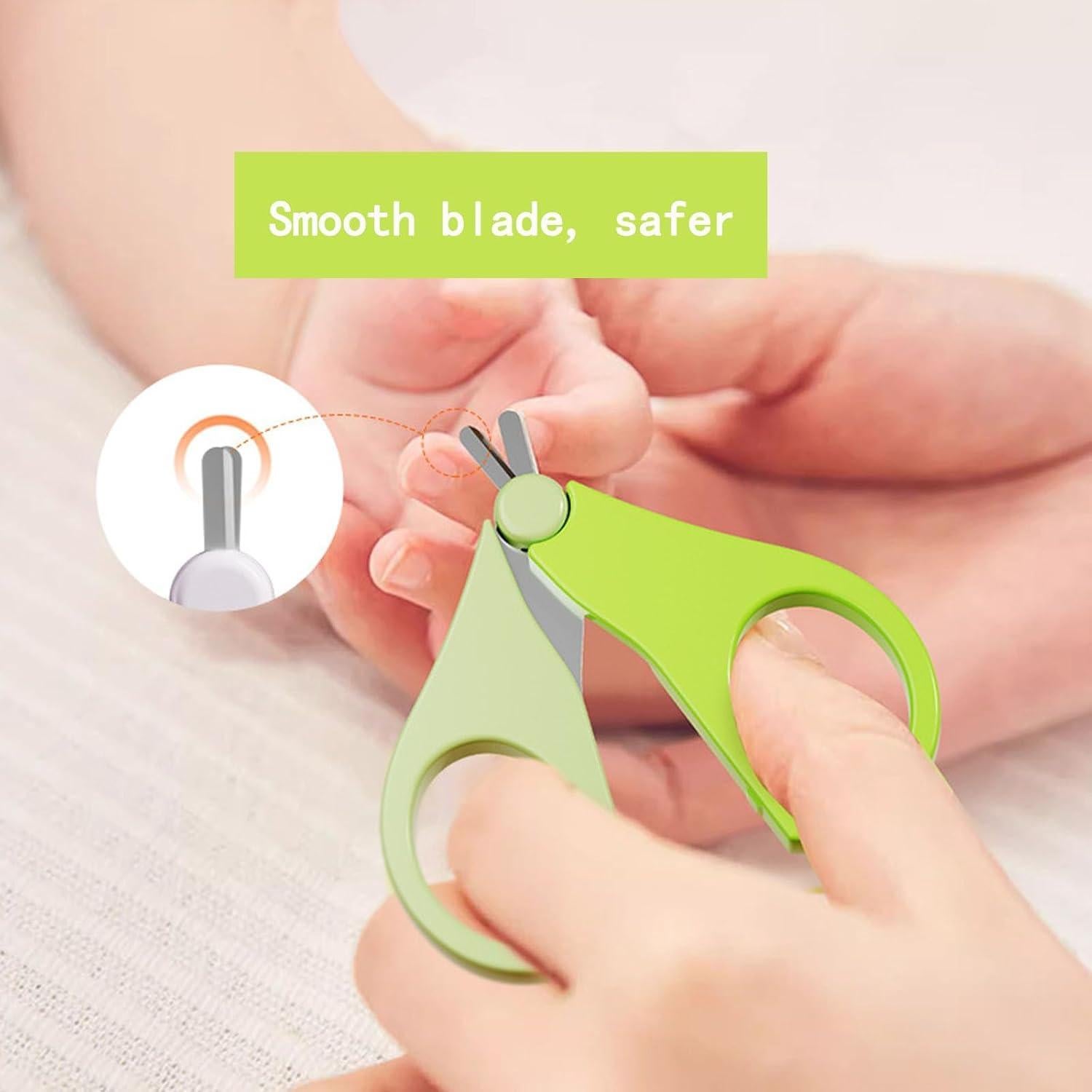 Kit de Uñas para Bebés Wentwos 4 en 1 Amarillo