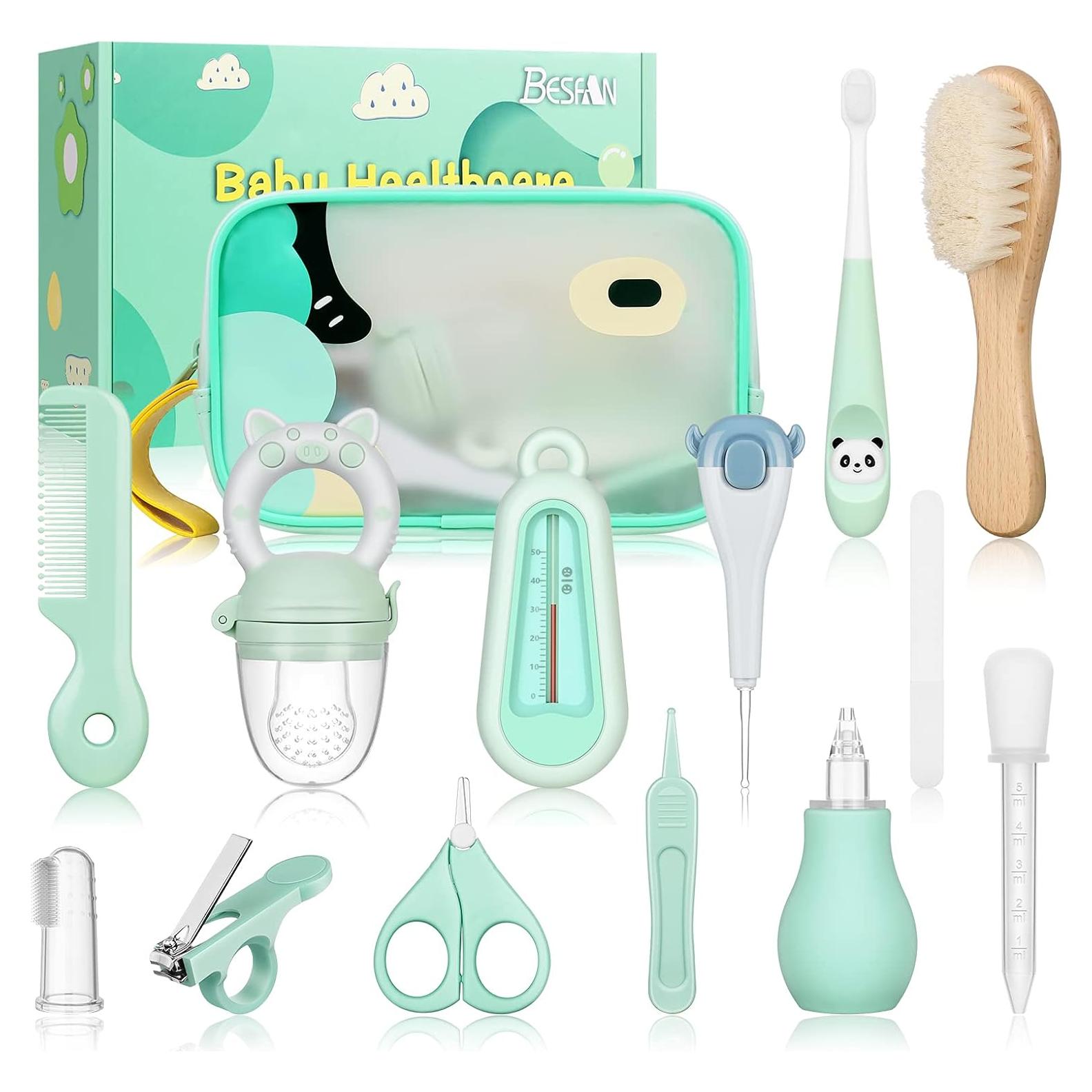 Kit de Cuidado para Bebés BESFAN 13 Piezas Verde