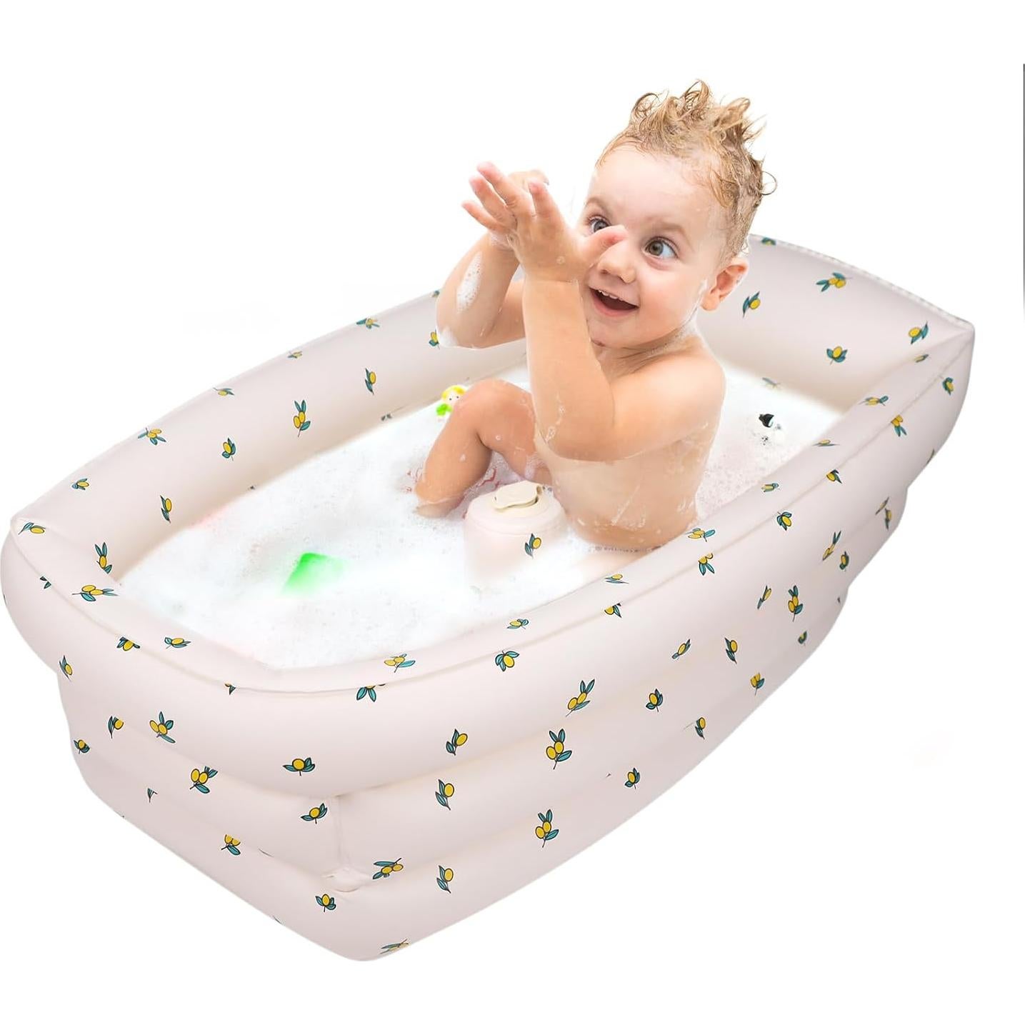 Bañera Inflable para Bebés AirSwim 77.8x37x27cm Antideslizante